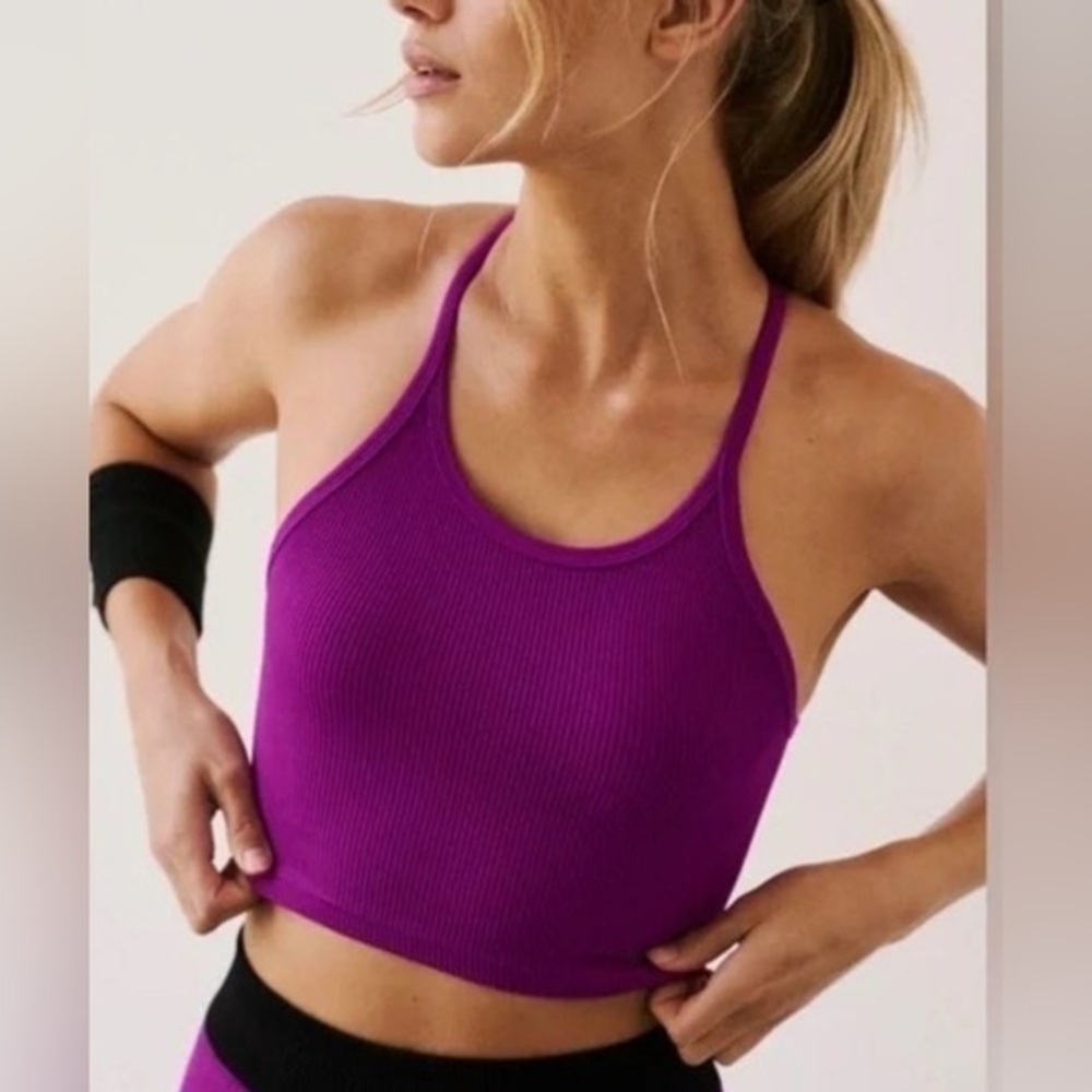 NWOT Free People Movement and Hatch Ribbed Crop Top